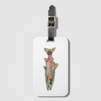 Rainbow Trout Fish Luggage Tag