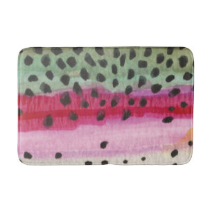 Rainbow Trout Fisherman's Bath Mat