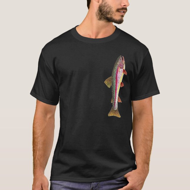 Rainbow Trout Fisherman's T-Shirt (Front)