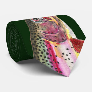 Rainbow Trout Fishinerman, Ichthyologist Tie