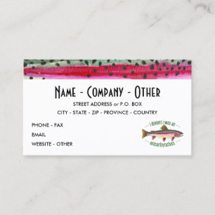 Rainbow Trout Fishing Business Card
