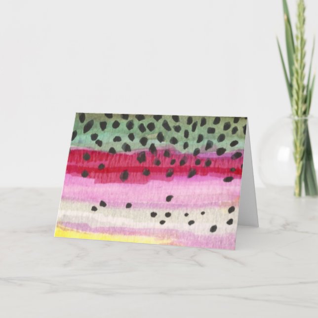 Rainbow Trout Fishing Card (Front)