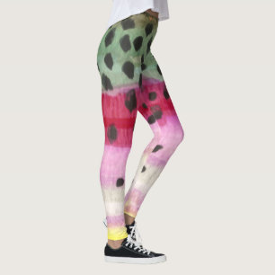 Rainbow Trout Fishing Ichthyology Leggings