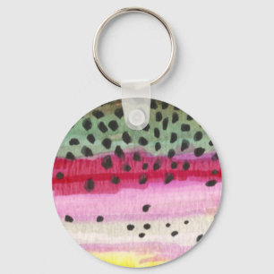 Rainbow Trout Fishing Key Ring