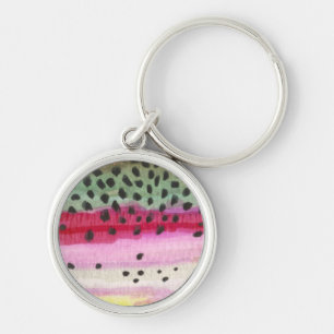 Rainbow Trout Fishing Key Ring