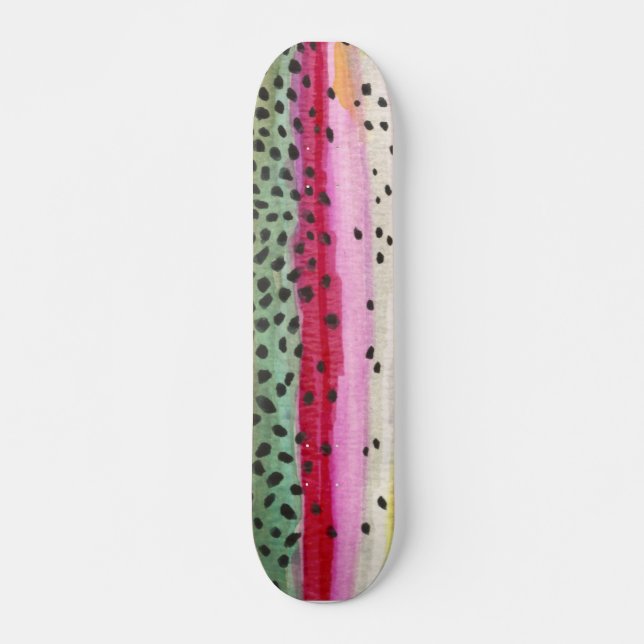 Rainbow Trout Fishing Skateboard (Front)