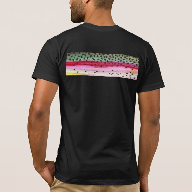 Rainbow Trout Fishing T-Shirt (Back)