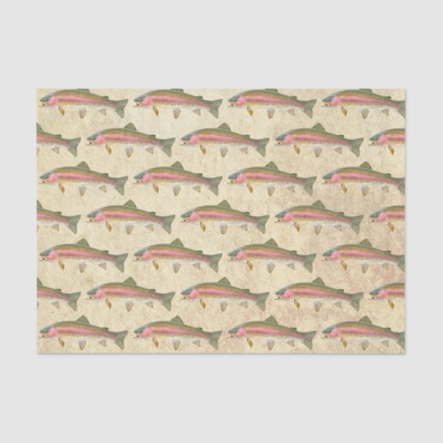 Rainbow Trout Fishing Tissue Paper (Front)