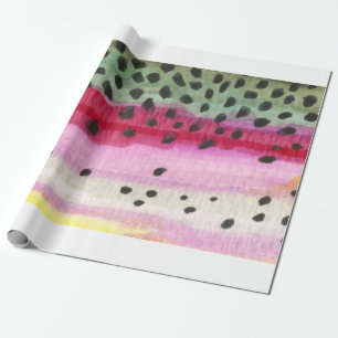 Rainbow Trout Fishing Wrapping Paper