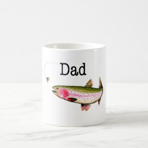 Rainbow trout Fly fishing gift present. Coffee Mug