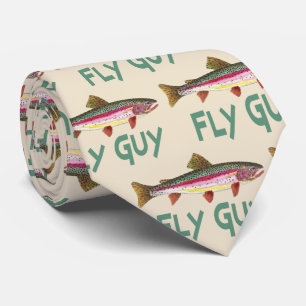 Rainbow Trout Fly FIshing Humorous FLY GUY Tie
