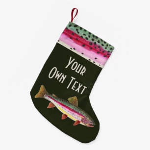 Rainbow Trout Fly Fishing   Ichthyology Small Christmas Stocking