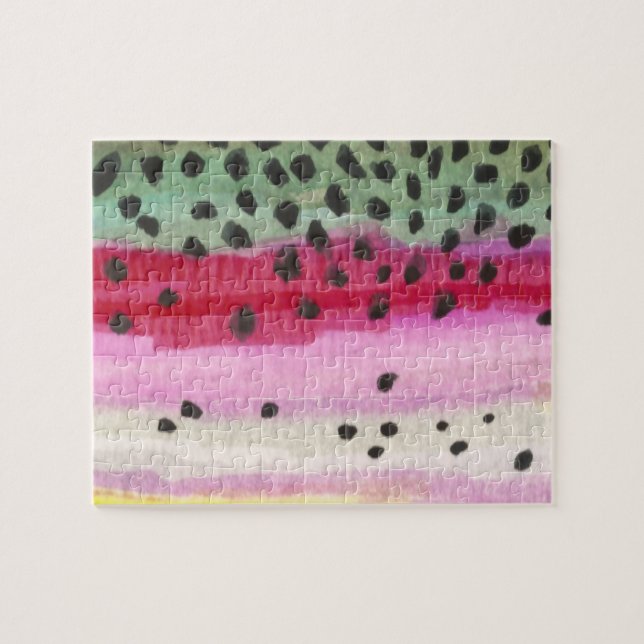 Rainbow Trout Fly Fishing Jigsaw Puzzle (Horizontal)