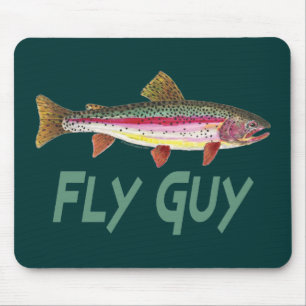 Rainbow Trout Fly Fishing Mouse Mat