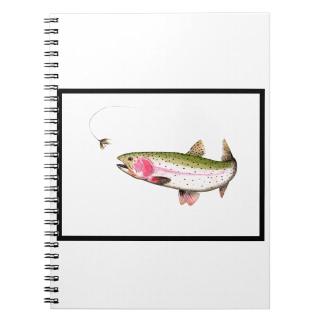 Rainbow Trout Fly Fishing Notebook (Front)