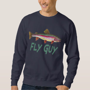 Rainbow Trout Fly FIshing Sweatshirt