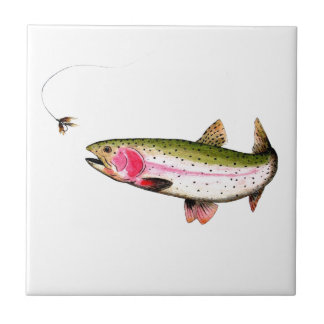 Rainbow Trout Fly Fishing Tile