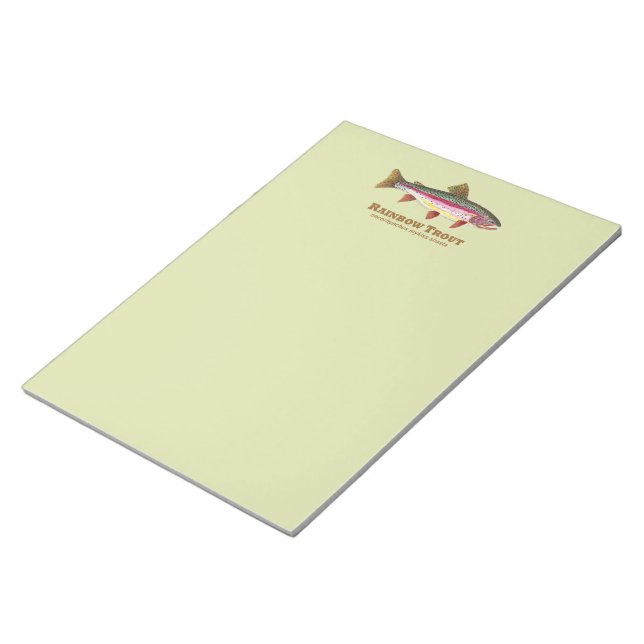 Rainbow Trout Latin Notepad (Angled)