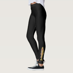 Rainbow Trout, Original art, Mary K. THE FISH LADY Leggings