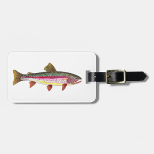 Rainbow Trout Painting Luggage Tag