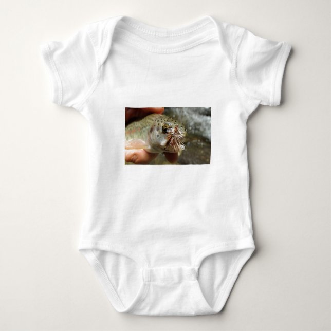 Rainbow Trout photo Baby Bodysuit (Front)