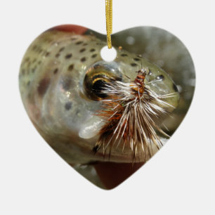 Rainbow Trout photo Ceramic Tree Decoration