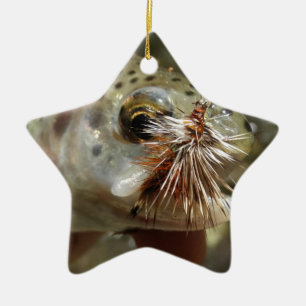 Rainbow Trout photo Ceramic Tree Decoration