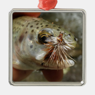 Rainbow Trout photo Metal Tree Decoration