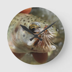 Rainbow Trout photo Round Clock