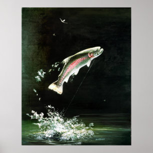 rainbow trout poster