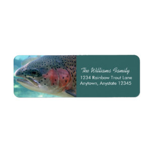 Rainbow Trout Return Address Labels
