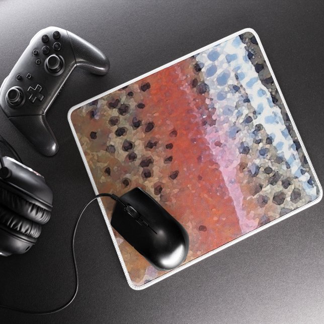 Rainbow Trout Skin Abstract Pattern Mouse Mat (Creator Uploaded)