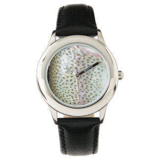Rainbow trout skin,  fly fishing watch