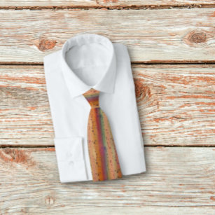 Rainbow Trout Skin Spotted Striped Pattern Tie