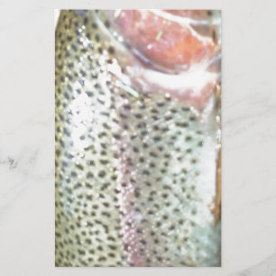 Rainbow trout stationery