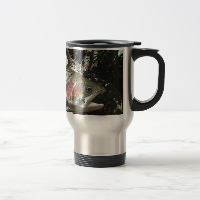 Rainbow trout travel mug (Right)