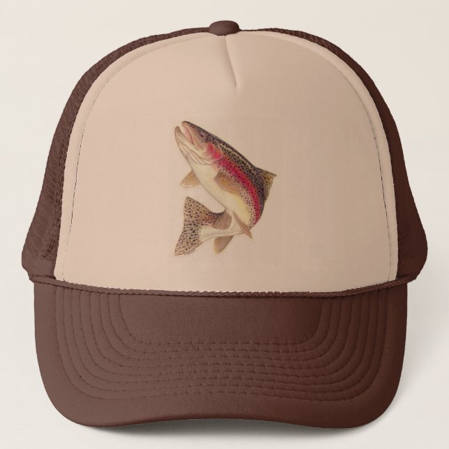 Rainbow Trout Trucker Hat (Front)