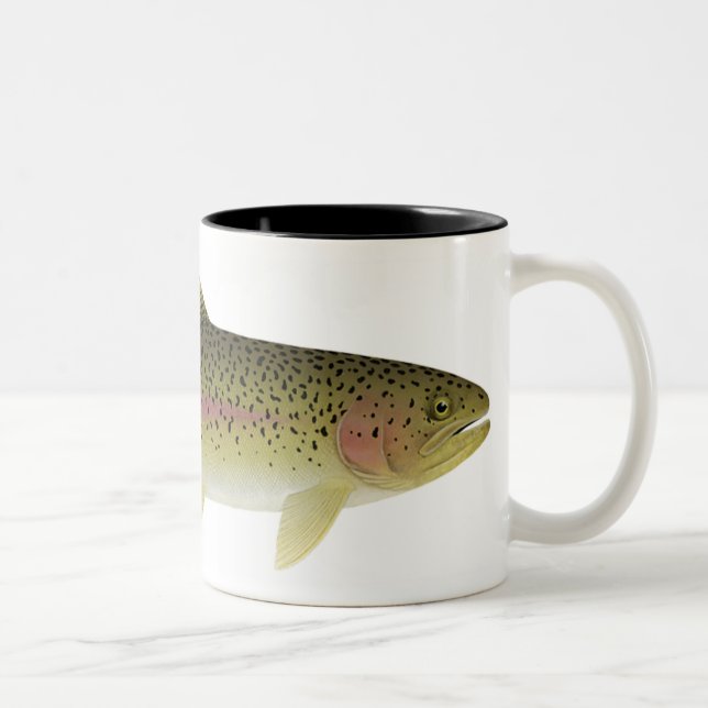 Rainbow Trout Two-Tone Coffee Mug (Right)
