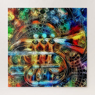 Rainbow Trumpet Jigsaw Puzzle