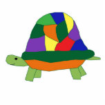 Rainbow Turtle sculpture Standing Photo Sculpture<br><div class="desc">A happy reptile with a big,  brightly coloured shell!</div>