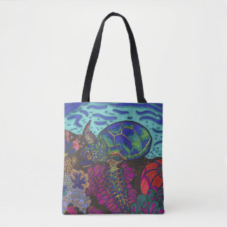 Rainbow Turtle Tote
