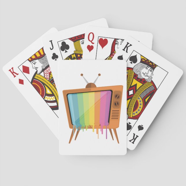 Rainbow TV Playing Cards (Back)