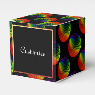 Rainbow Twist Orbs Cube Favour Box