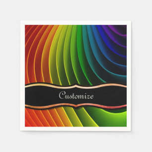 Rainbow Twist Party Napkins