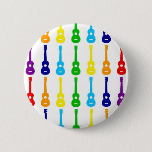 Rainbow Ukes 6 Cm Round Badge