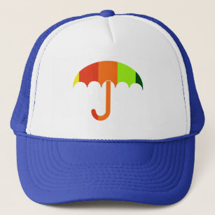 Rainbow Umbrella Trucker Hat