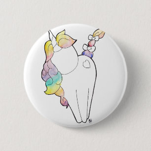Rainbow Unicorn 6 Cm Round Badge