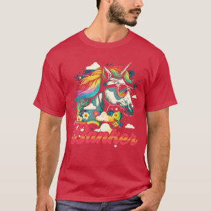 Rainbow Unicorn Banker T-Shirt
