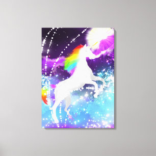 Rainbow Unicorn Canvas Print