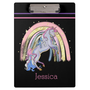 Rainbow Unicorn Clipboard
